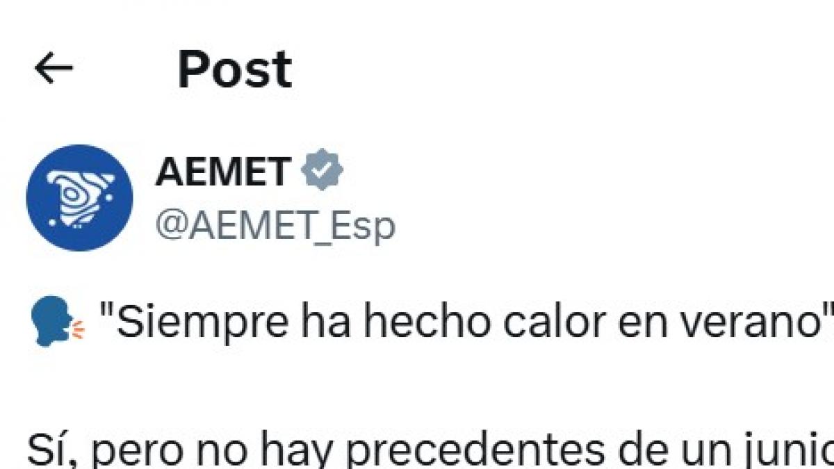 Algunos dicen que los veranos en España siempre han sido así y aparece AEMET a poner puntos sobre las íes