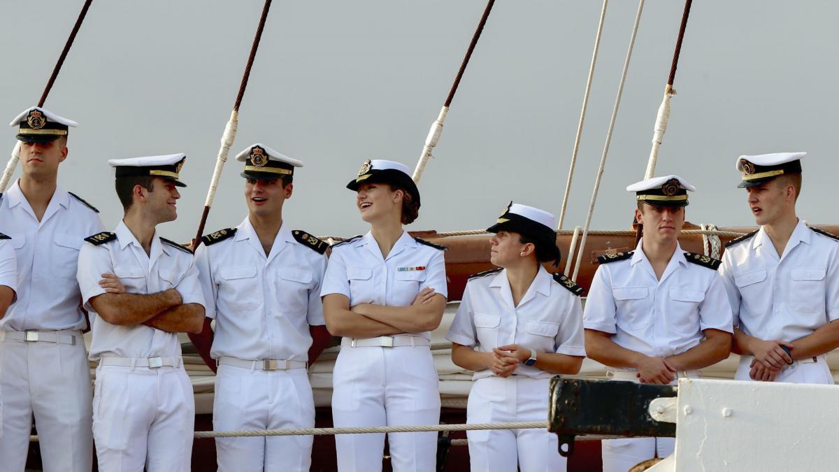 La princesa Leonor se embarca en la última fase de su formación naval: llega a Gijón de nuevo en Elcano