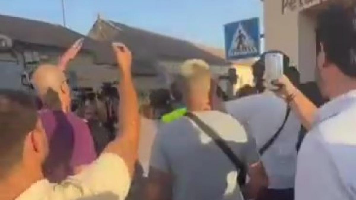 Máxima tensión en la manifestación ultra contra los migrantes en Torre Pacheco
