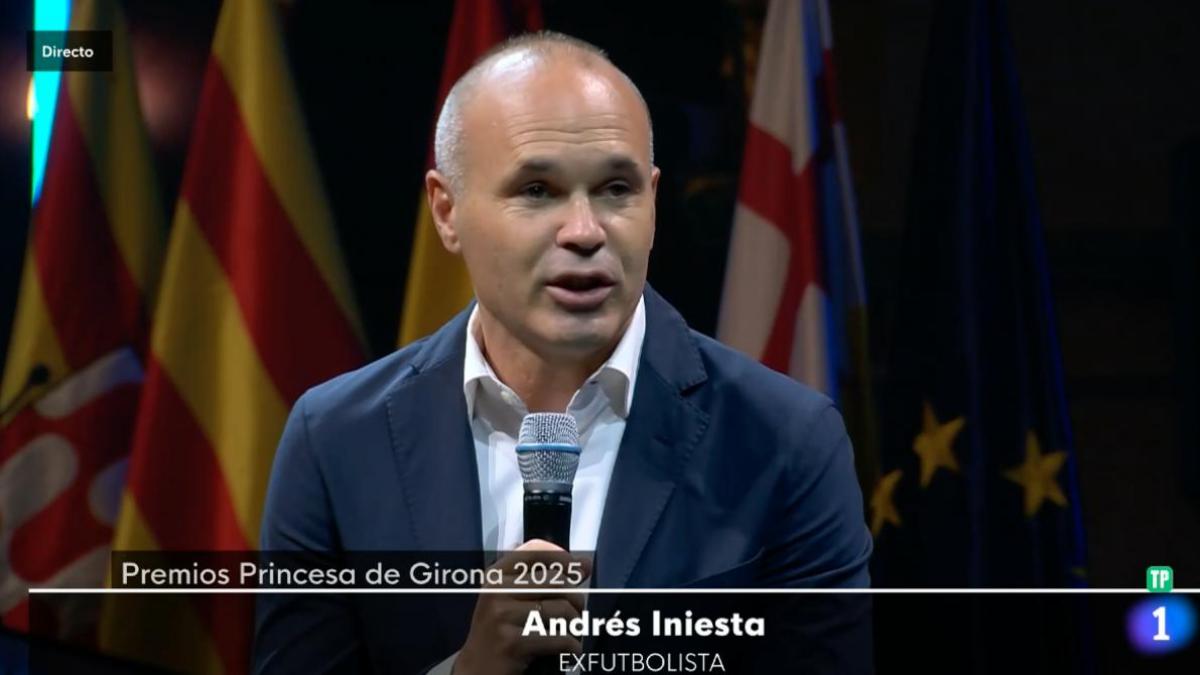 La inapelable respuesta de Iniesta durante los Premios Princesa de Girona sobre la salud mental