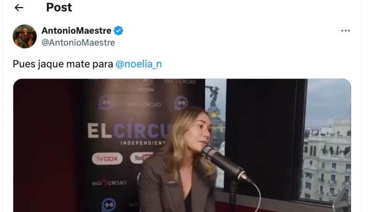 El &quot;jaque mate&quot; de Antonio Maestre a Noelia Núñez, diputada del PP encumbrada por Ayuso, por su curriculum