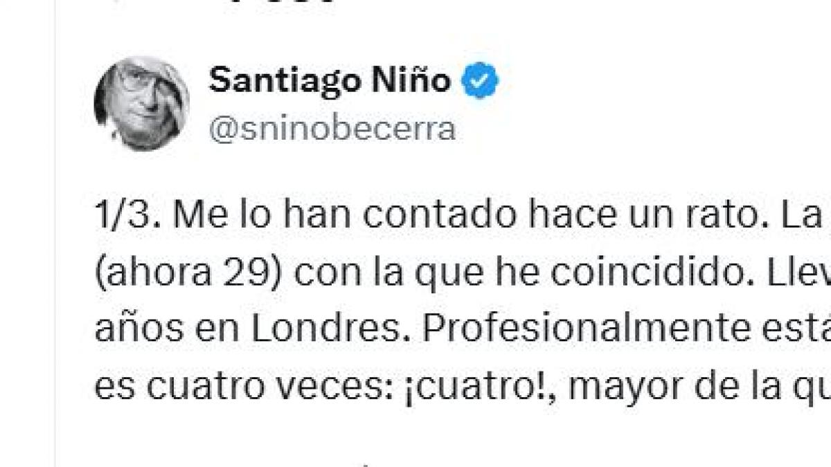 Niño Becerra radiografía lo que pasa en España al contar cómo es la vida de una exalumna suya que trabaja en Londres