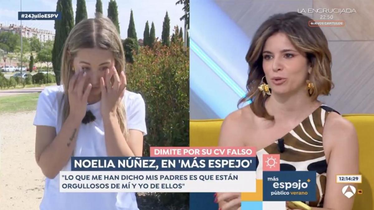 Llaman &quot;repaso&quot; a lo que ha hecho Ana Iris Simón con Noelia Núñez en &#039;Espejo Público&#039;
