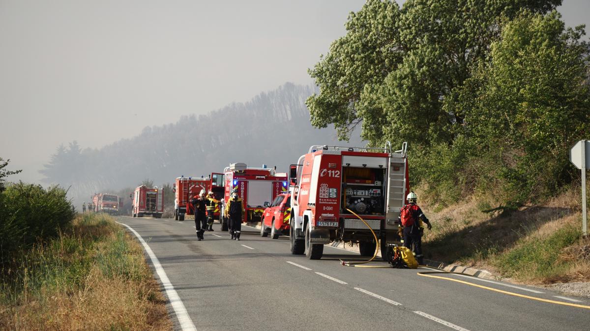 Un incendio declarado en Navarra obliga a activar el nivel 2 de emergencia