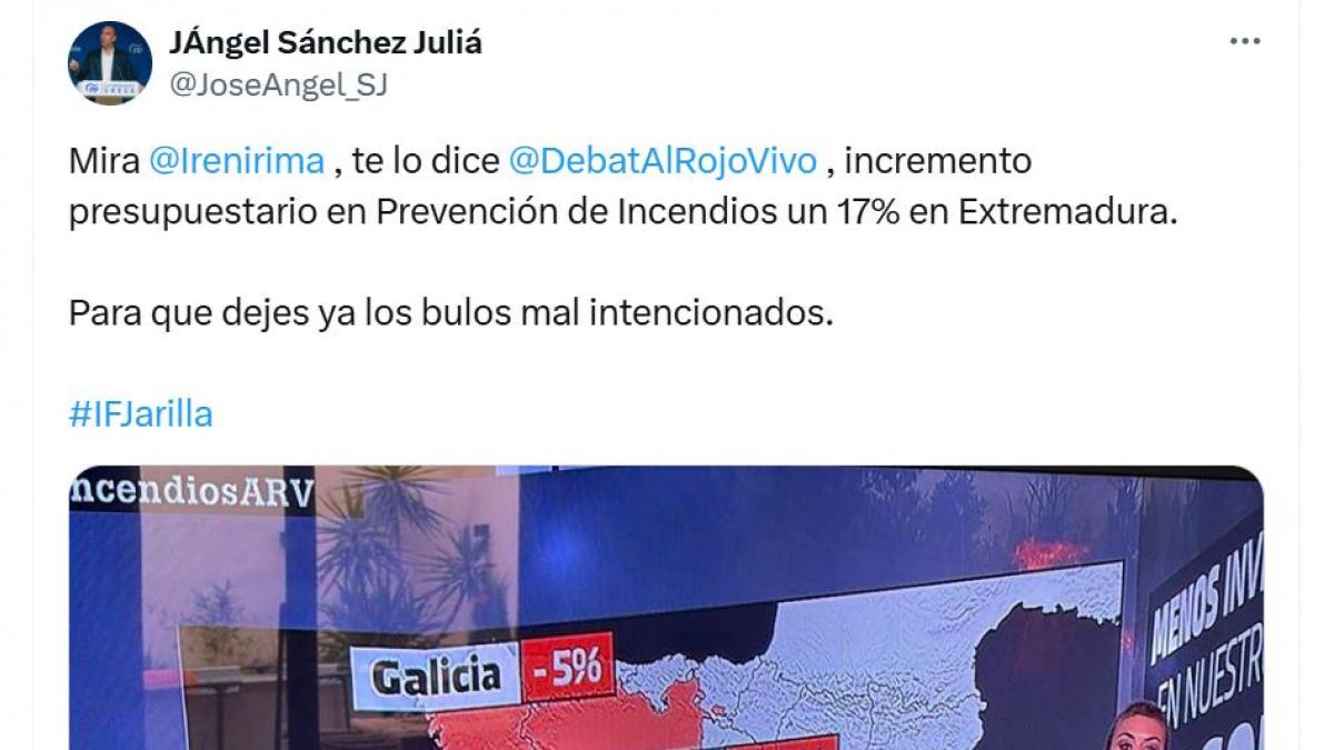 Un portavoz del PP saca pecho con este gráfico de  Al Rojo Vivo  y un ingeniero le desmonta el relato en un tuit