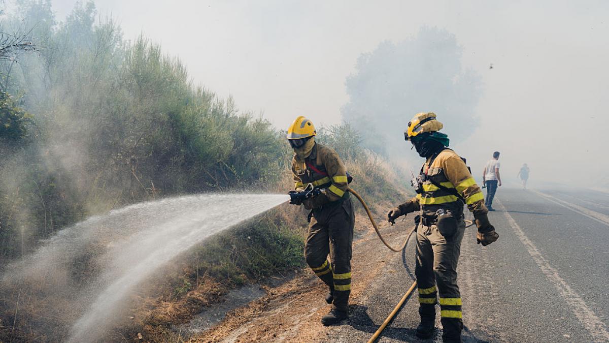 Aplauso unánime por las palabras de un bombero alemán destinado en Jarilla:  España te lo agradece 