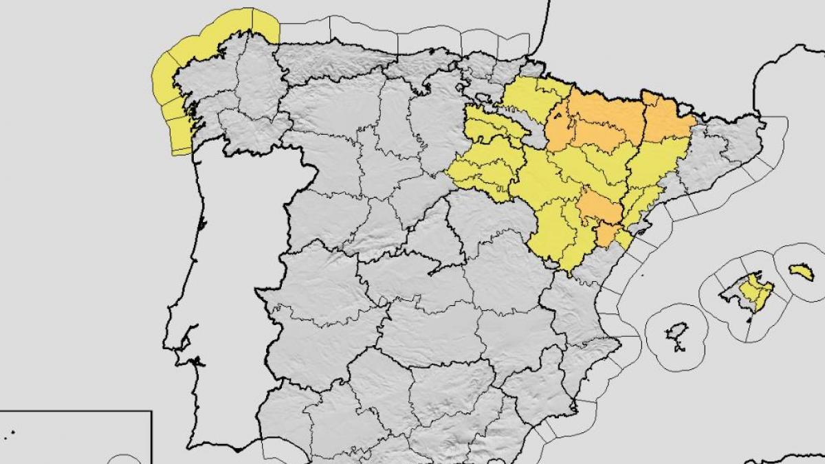 La AEMET alerta de un fin de agosto inestable por el fenómeno atlántico que se acerca al norte de la península