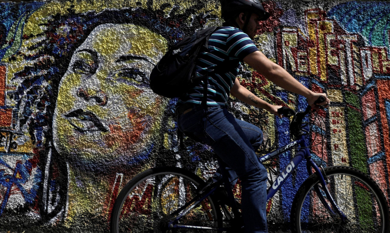 Grafiti en honor a Marielle Franco, política progresista asesinada en Río de Janeiro en 2018.