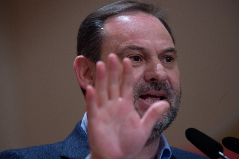 Ábalos, durante un acto del PSOE de Murcia