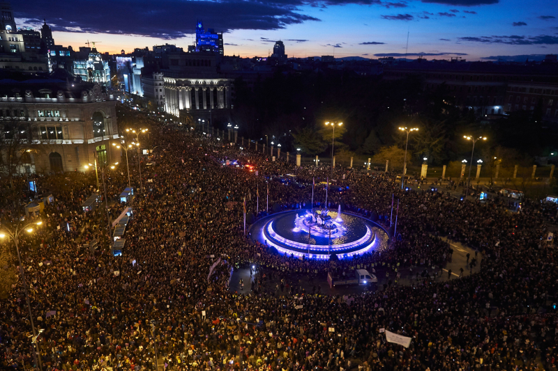 Manifestación del 8 de marzo de 2019, en Madrid.