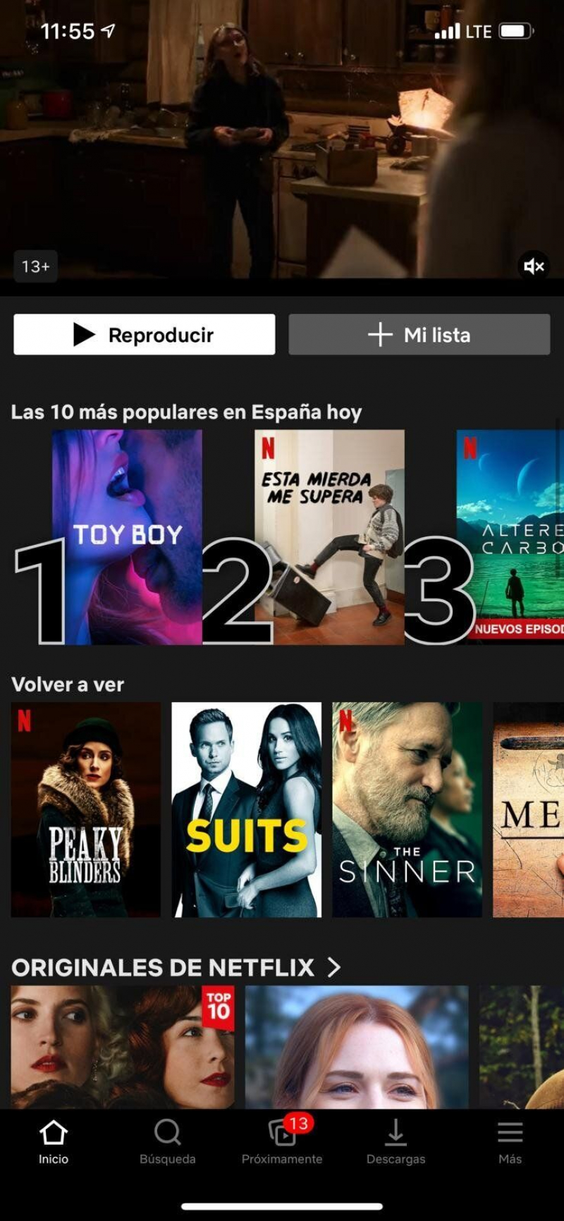 'Toy Boy' encabeza las ficciones de Netflix en España.