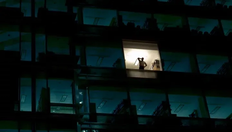 Trabajando hasta tarde