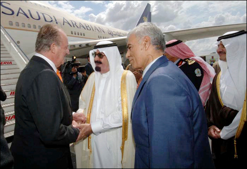 Juan Carlos I y el rey Abdalá de Arabia