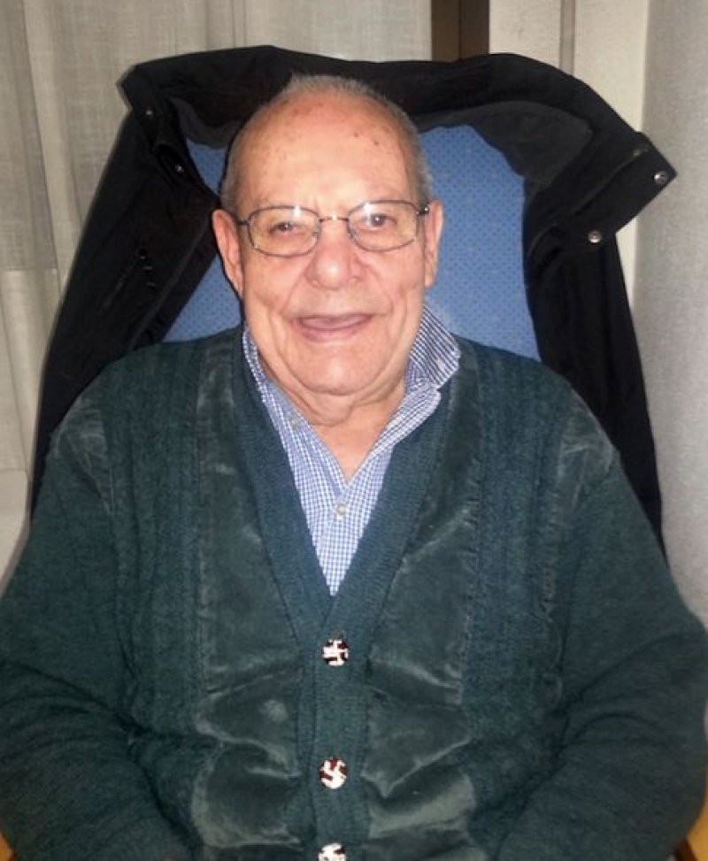 Antonio Cintas, de 86, en la residencia de Alcorcón.