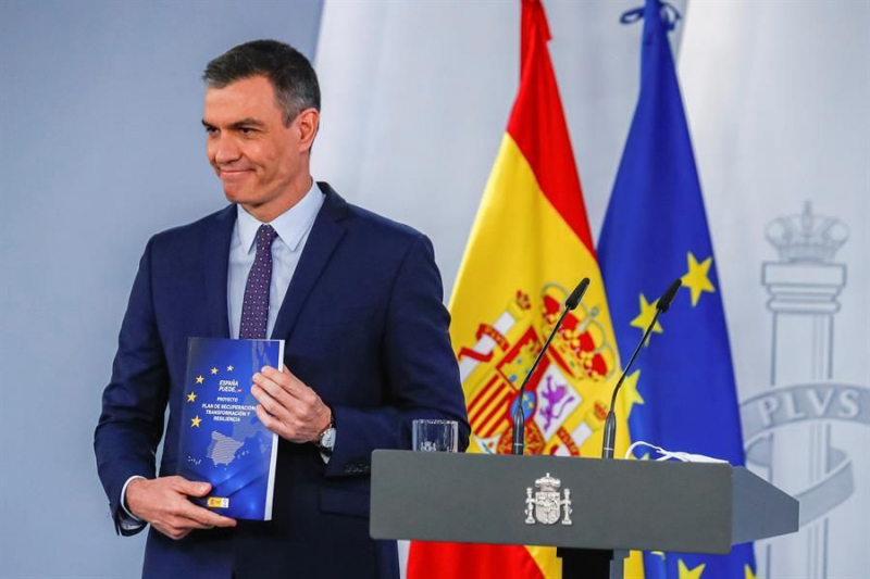 El presidente del Gobierno, Pedro Sánchez, presenta el plan de recuperación.