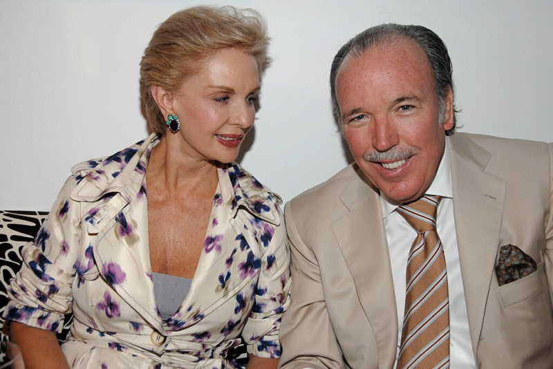 La diseñadora venezolana Carolina Herrera y Pepe Fanjul en una cena celebrada en 2007.