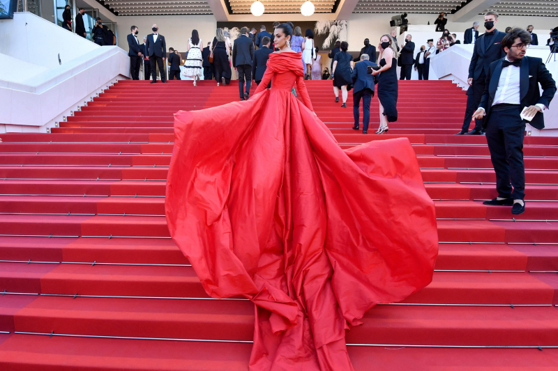 Marta Lozano, en la alfombra roja de Cannes.