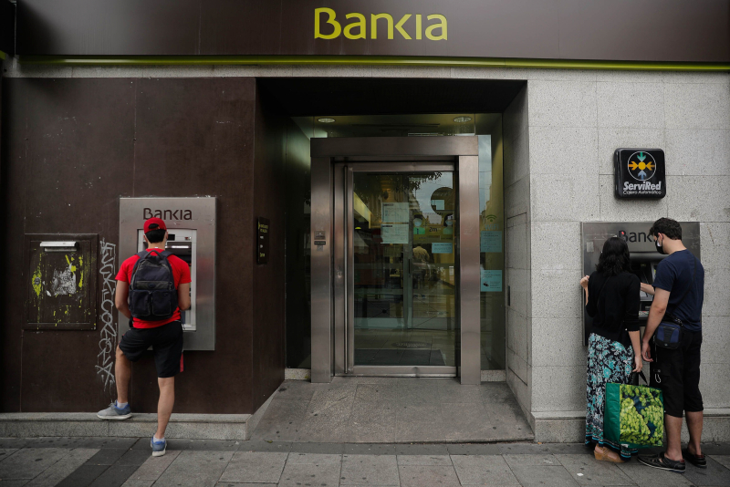 Una oficina de Bankia en Madrid.