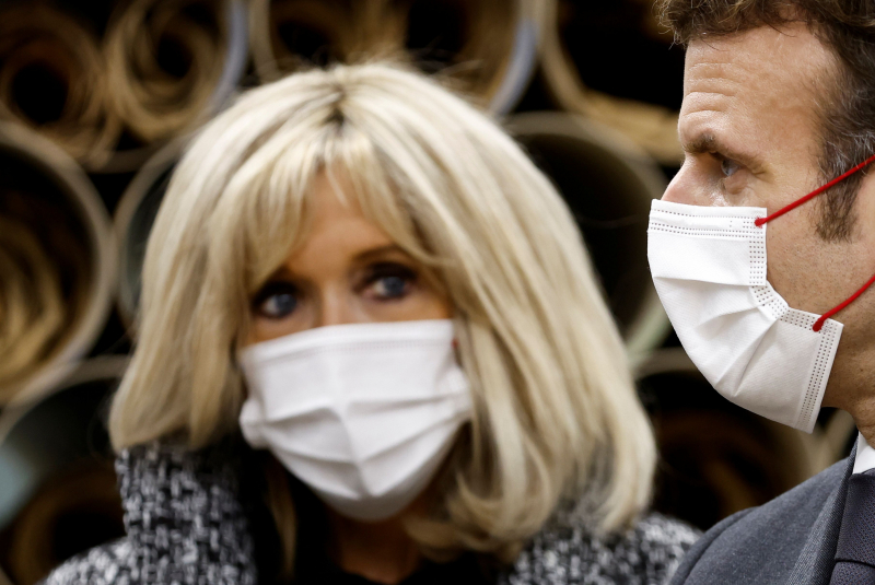 Imagen de archivo de Brigitte y Emmanuel Macron