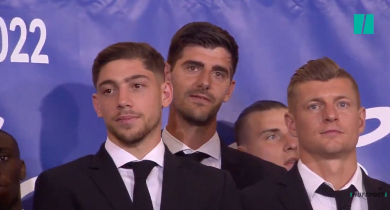 Courtois, tras el comentario de Almeida sobre él.