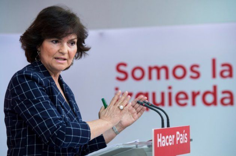 La secretaria de Igualdad del PSOE, Carmen Calvo.