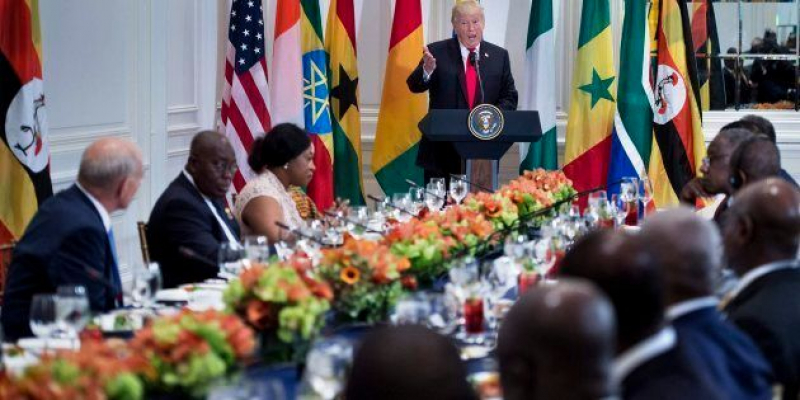 Trump se dirige a varios líderes africanos.