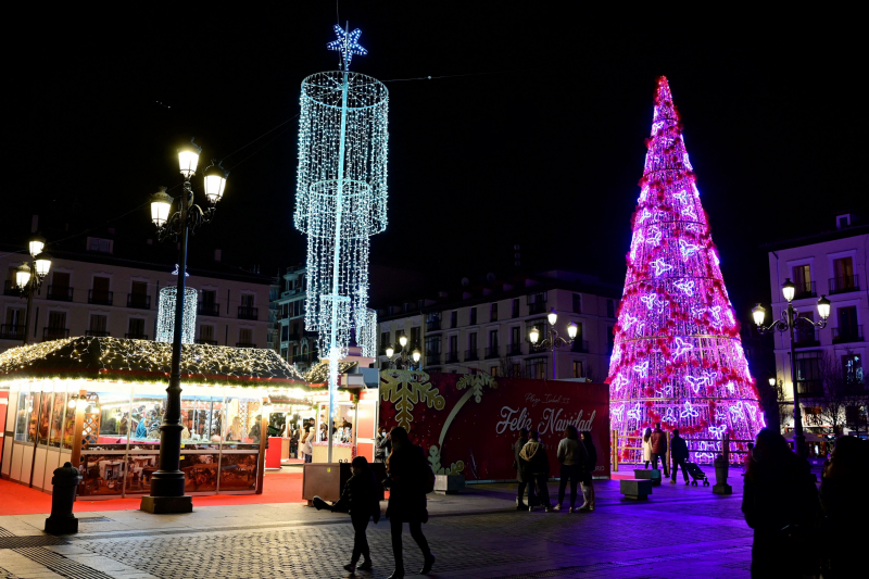 Luces de Navidad en Madrid en 2021.