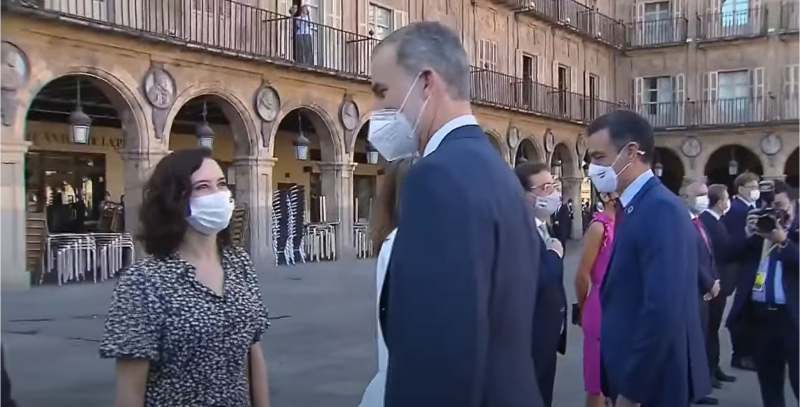 El encuentro entre el rey y Ayuso