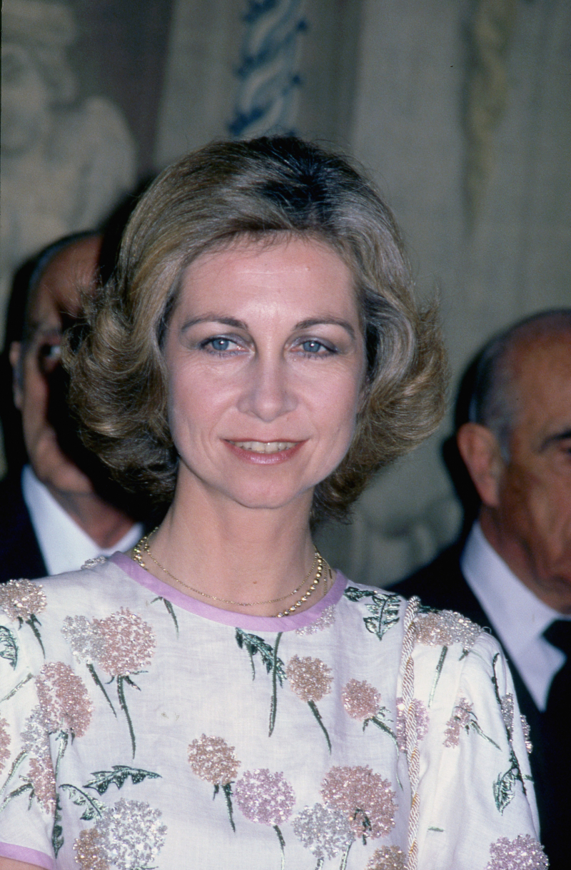La reina Sofía en Roma en 1981
