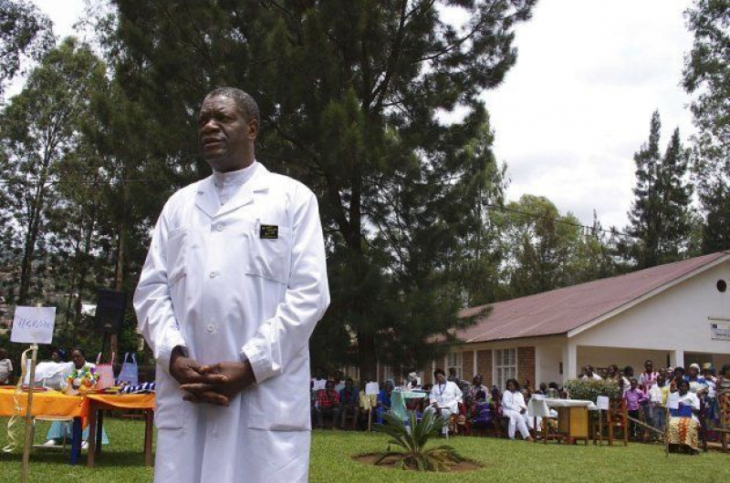 El dr Mukwege en el Hospital Panzi, donde trabaja.