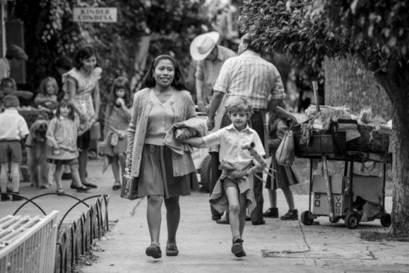 Cleo, la nana, se convierte en un personaje central en la narrativa de 'Roma'. FB: @ROMApelicula/ @carlossomonte