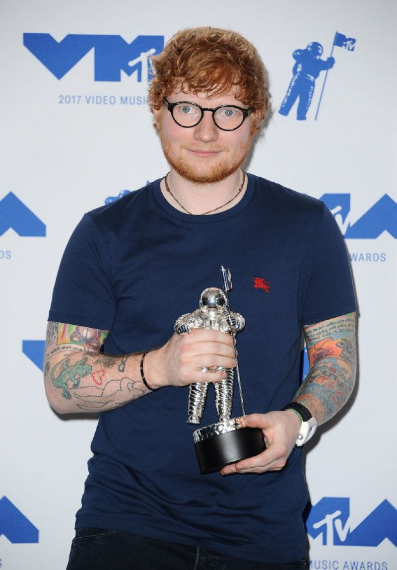 Ed Sheeran en la sala de prensa en los MTV Video Music Awards de 2017. 27 de agosto de 2017, California (Estados Unidos). (Fotografía de Jason LaVeris/FilmMagic)