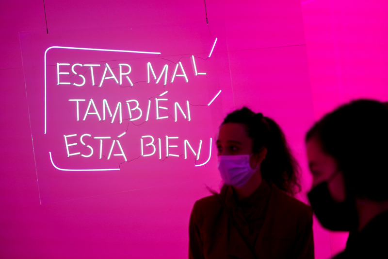 El eslogan 'estar mal también está bien'.