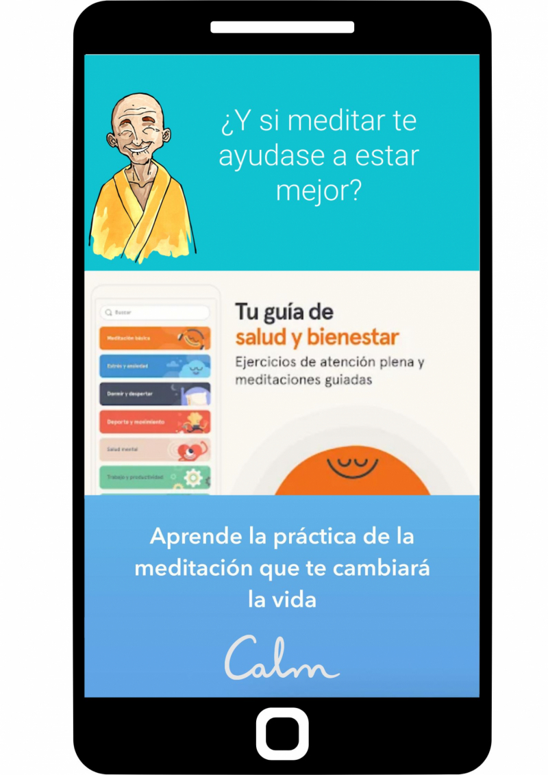 Publicidad de Petit Bambou, Headspace y Calm.