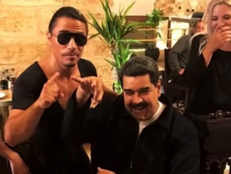 Captura del vídeo de la cena de Maduro.