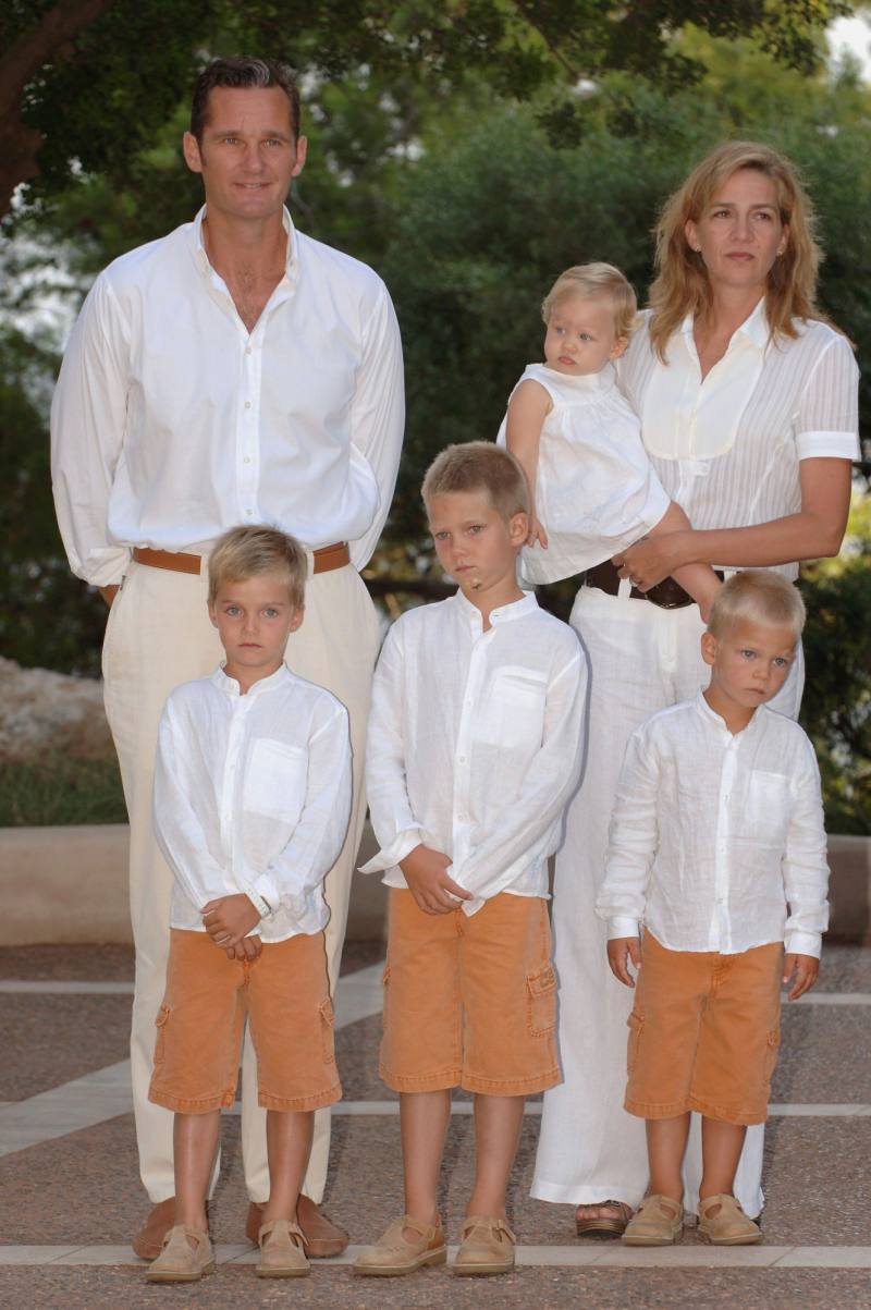 La familia veraneando en Mallorca en 2006.