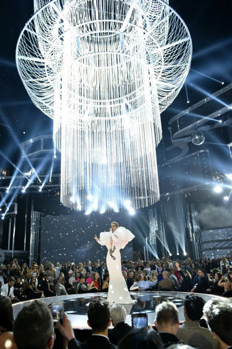 Celine Dion canta "My Heart Will Go On" en los Premios Billboard celebrados en Las Vegas, Nevada (EEUU) el 21 de mayo de 2017.