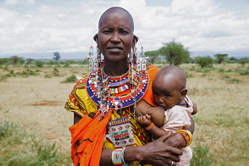 Boyadjieva pasó cinco días con la tribu Masái en Kenia.