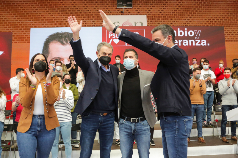 Sánchez, Tudanca y Zapatero