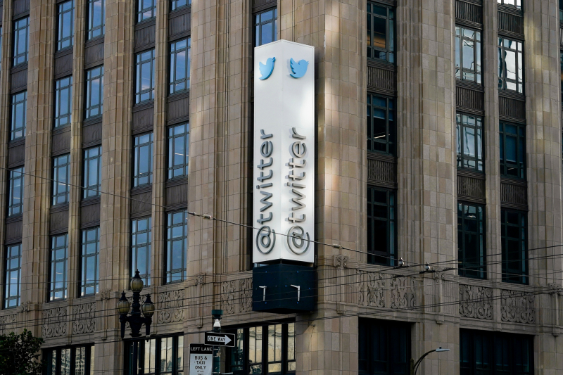 ARCHIVO - Esta fotografía muestra la sede de Twitter en San Francisco, el 4 de noviembre de 2022. (AP Foto/Jeff Chiu, Archivo)