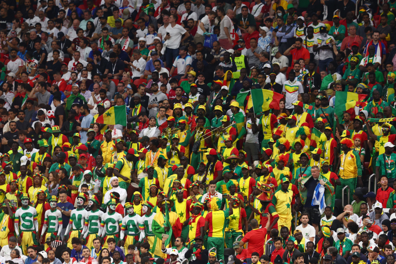 La hinchada senegalesa, una de las protagonistas del Mundial