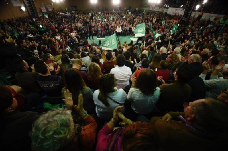 Mitin de cierre de campaña de Susana Díaz en Sevilla.