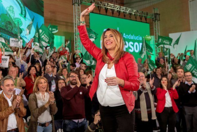 Cierre de campaña de Susana Díaz en Sevilla.