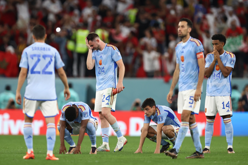 Decepción en 'La Roja' (hoy azul) tras la derrota