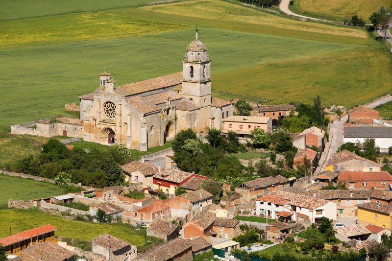 Vista de Castrojeriz (Burgos).