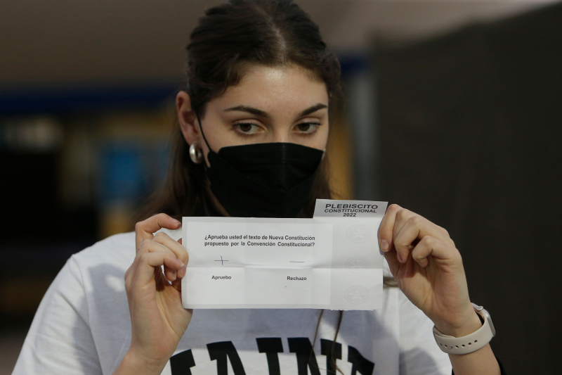 Recuento de votos en el plebiscito de Chile
