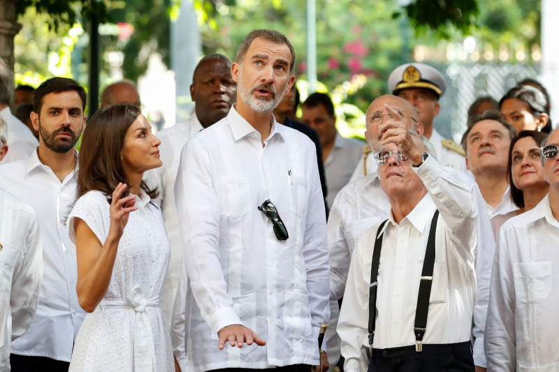 Los reyes en Cuba el 13 de noviembre de 2019.