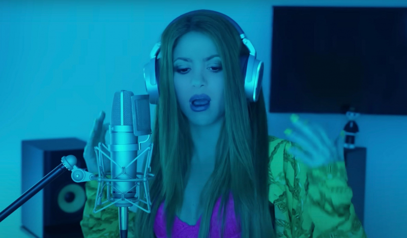 Shakira en un momento del vídeo 'Session #53' de Bizarrap.
