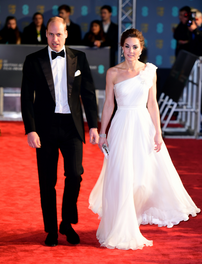 El príncipe Guillermo y Kate Middleton, en los BAFTA de 2019.