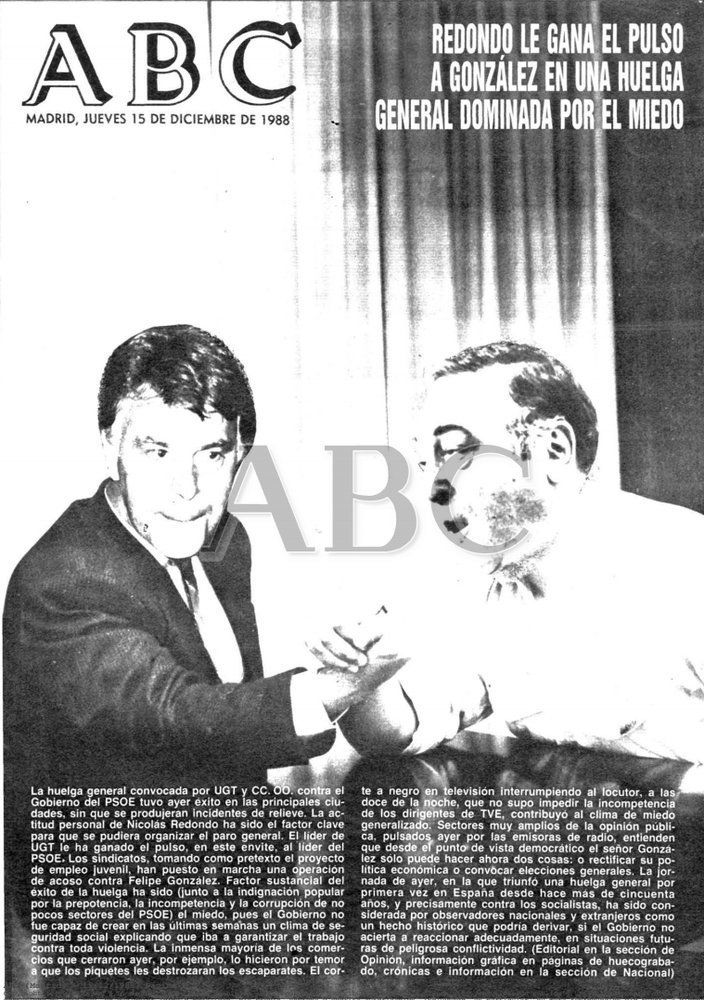 25 años de la gran huelga general de 1988, un éxito difícilmente
